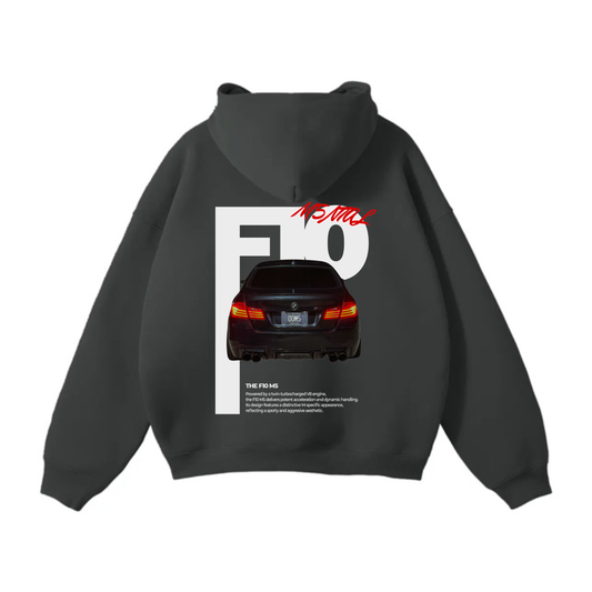 F10 M5 Heavyweight Cotton Hoodie Dark Grey